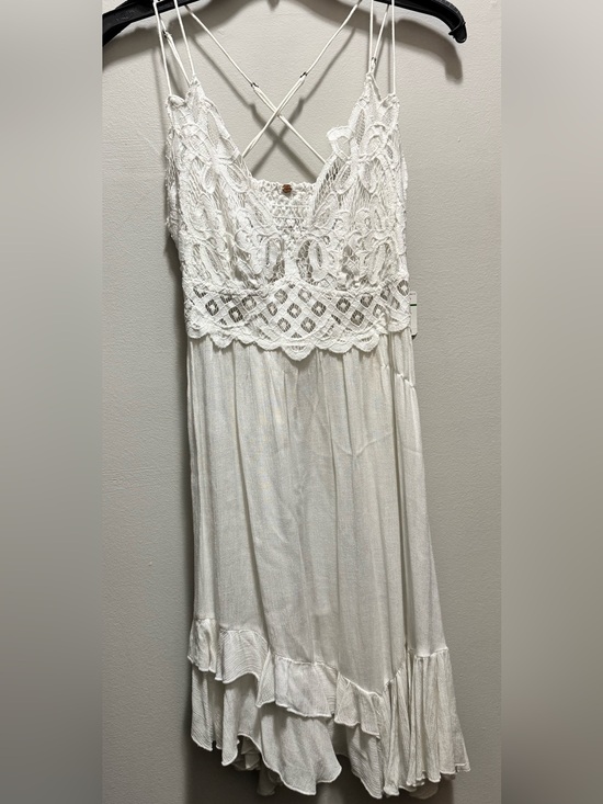 Free People Dresses & Skirts - Free People White Crochet Detail Dress